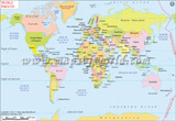 World Map in English