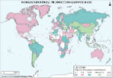 World Industrial Production Growth Rate Map