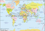 World Map in Russian