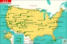 US National Parks Map