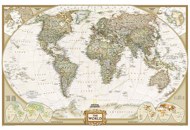 Physical World Wall Map